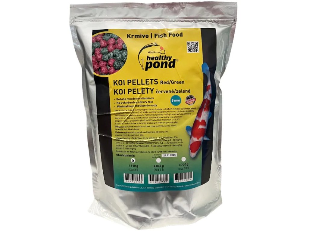 2 Farebné pelety 5mm, 3 litre