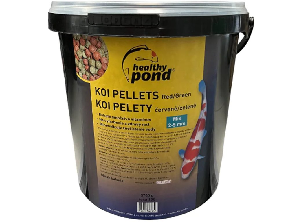 2 Farebné pelety, MIX 2-5 mm, 10 LITROV